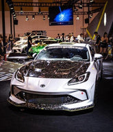 Subaru BRZ ZD8 2020 2021 2022 2023 2024 & Toyota GR86 ZN8 2020 2021 2022 2023 2024 with Aftermarket Parts - "SHINING" Widebody Front Bumper & Lip Carbon Fiber / FRP from Robot Craftsman
